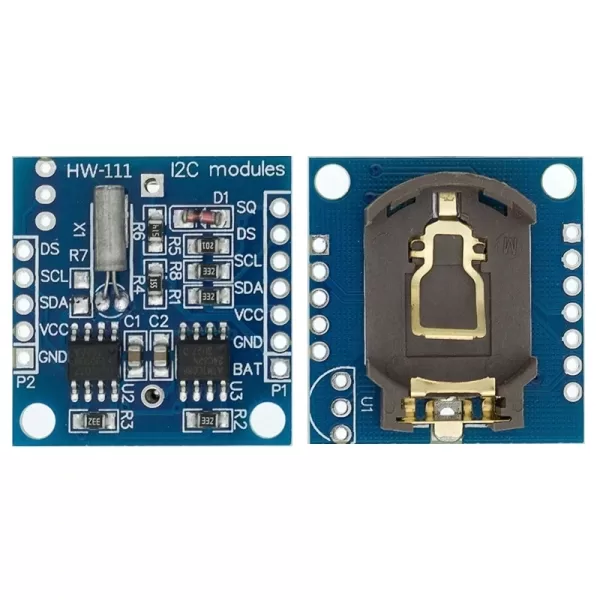 Module Horloge Temps Réel (RTC) DS1307/I2C sans Batterie – Image 2