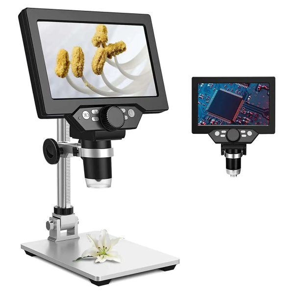 Microscope Électronique Numérique Portable 12 MP avec Écran HD 7 pouces