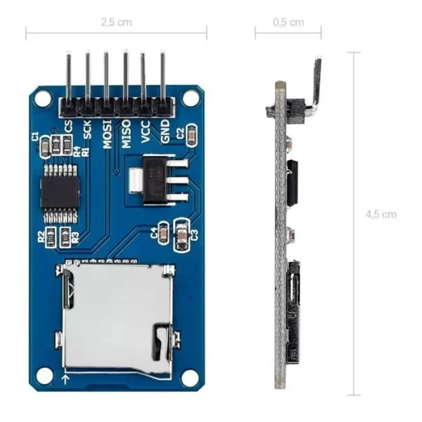 Module Lecteur de carte Micro SD compatible Arduino