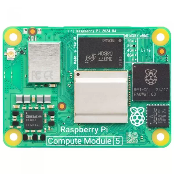 Raspberry Pi Compute Module 5, 4GB RAM,16GB eMMC Wi-Fi – Image 2